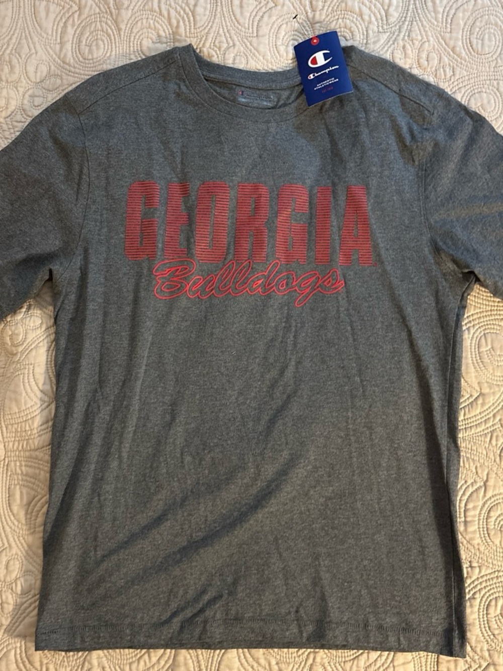 Champion Grey Short-Sleeve Georgia‎ Bulldogs Graphic Tee